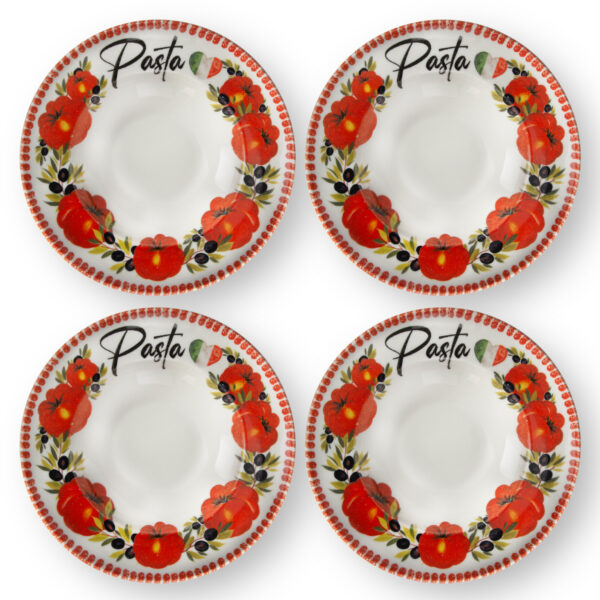 Tomato pasta plate set Ø27