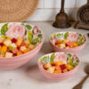 Set-macedonia-rose-1 Bouquet fruit salad set