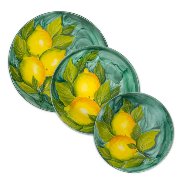 Set-tavola-completo-limoni Sorrento tableware set