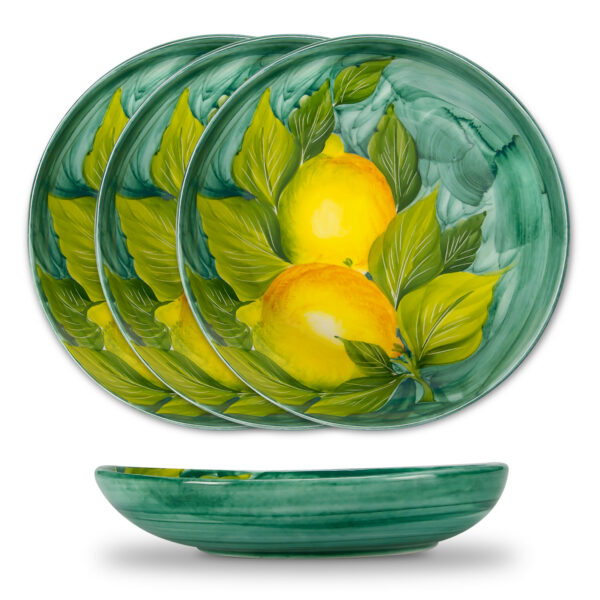 Set-tavola-limoni-fondo Sorrento tableware set