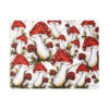 Placemat decorated with red mushrooms