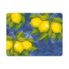 Tovaglietta-limoni-fondo-blu-sopra Placemat decorated with lemons and blue background