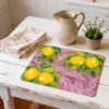Placemat Lemons with purple background