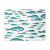 placemat with decorated fishes