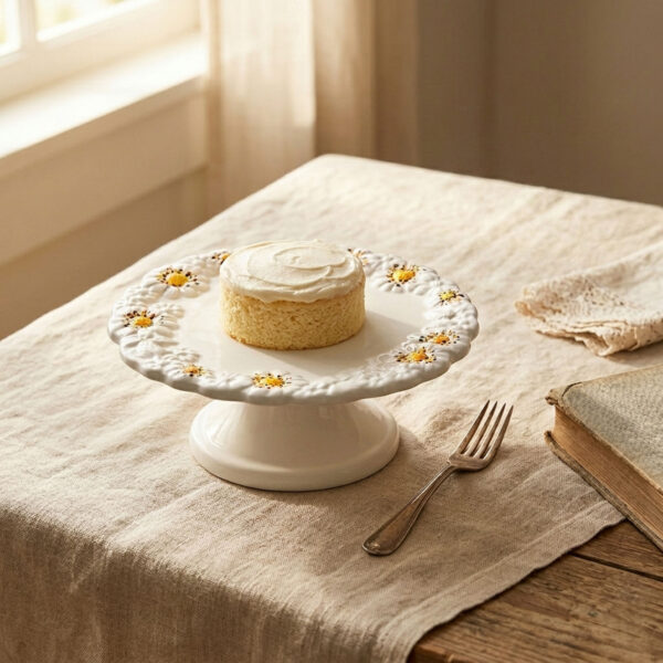 Cake stand small with daisies