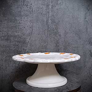 Cake stand small with daisies