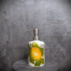 Soap dispenser with lemons and lavender