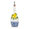 bottiglia-olio-grande-damascato-blu-decal Ceramic oil bottle decorated lemons damask 750 ml