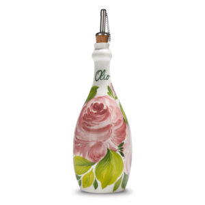 Olive oil ceramic jar roses 750 ml