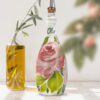 Olive oil ceramic jar roses 750 ml
