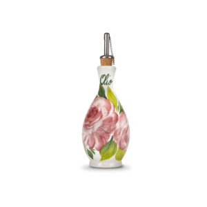 Olive oil ceramic jar roses 250 ml