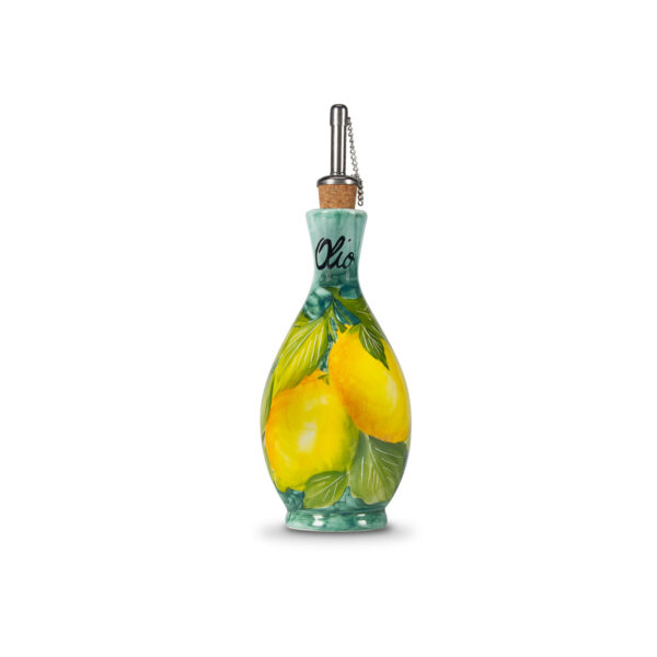 Olive oil ceramic jar lemons 250 ml