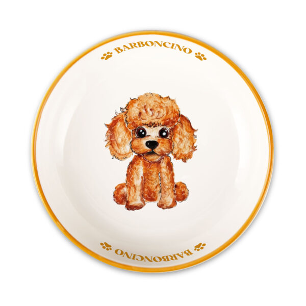 ciotola-17-barboncino-sopra Medium Bowl with Poodle