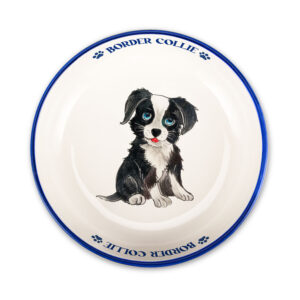 Medium Bowl with Border Collie