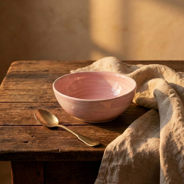 Pink bowl Ø14