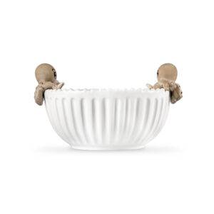 Bowl with brown octopuses Ø18