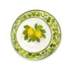ciotola-da-19-limoni-damascato-verde-sopra Ceramic bowl decorated lemons damask green 19