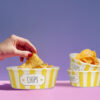 Ceramic chips bowl 13