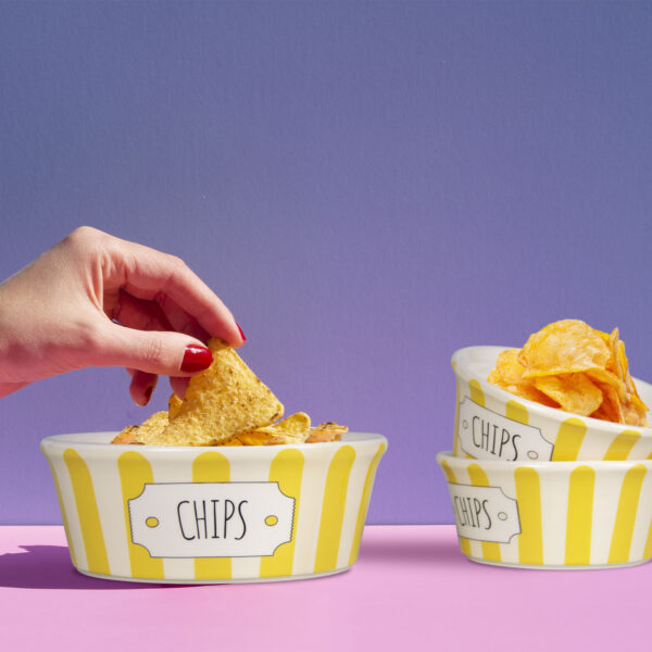 Ceramic chips bowl 13
