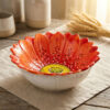 Red daisy bowl Ø28