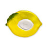 Handpainted relief lemon-shaped bowl