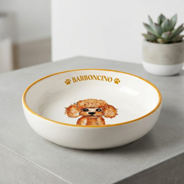 ciotola17-barboncino-ambientata-ok Medium Bowl with Poodle
