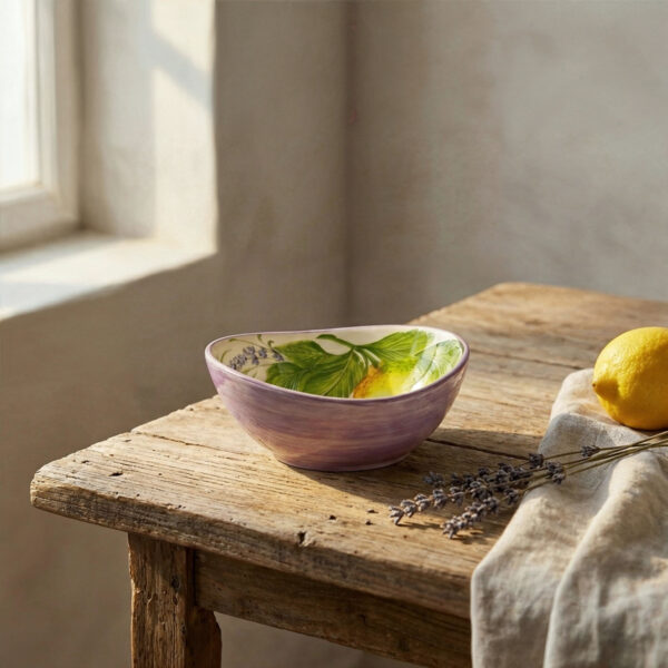Bowl Ø14 with lemons and lavender
