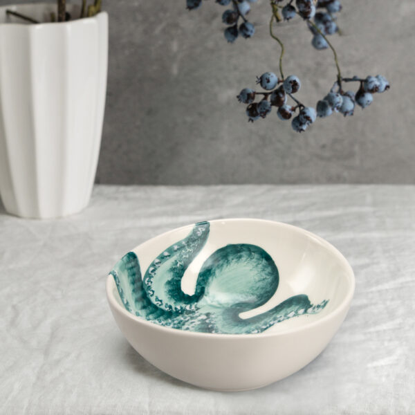 Bowl Ø14 with octopus