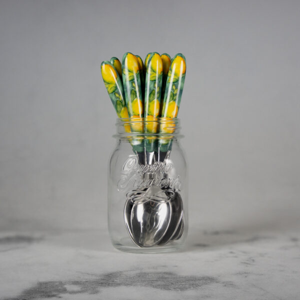 Spoon with lemons