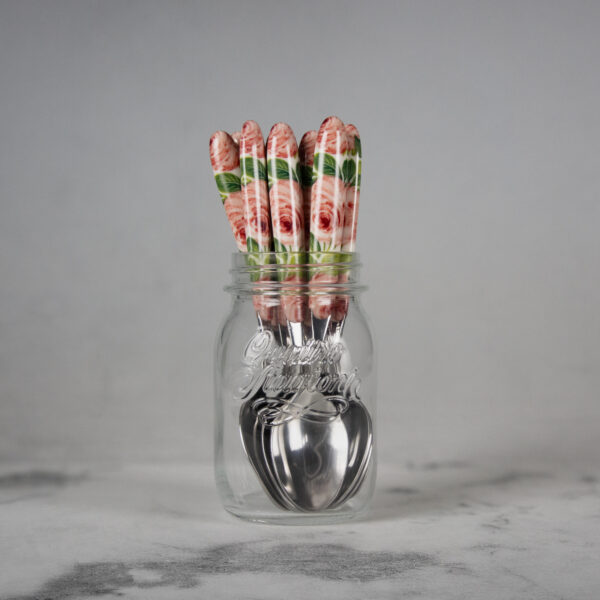 cucchiai-rose-vaso Spoon with roses