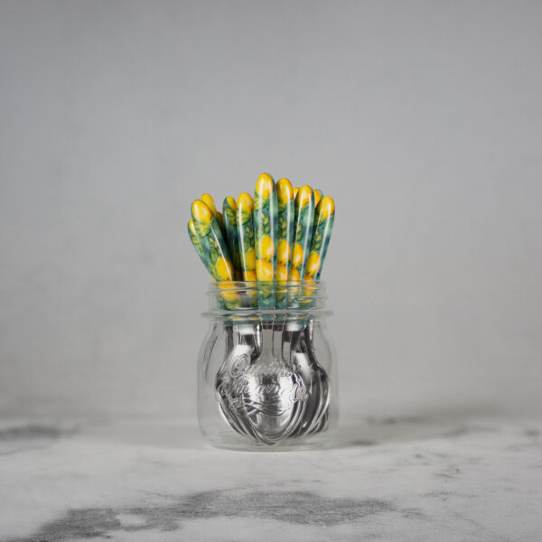 cucchiaini-limoni-ramina-vaso Teaspoon with lemons