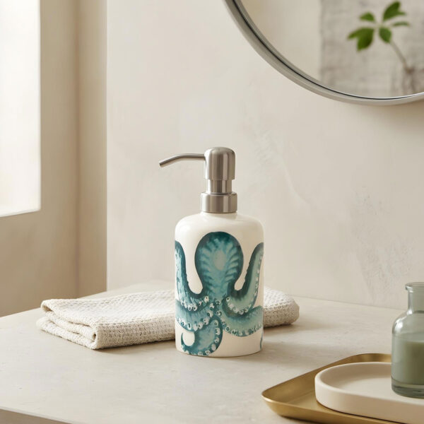 Soap dispenser with octopus