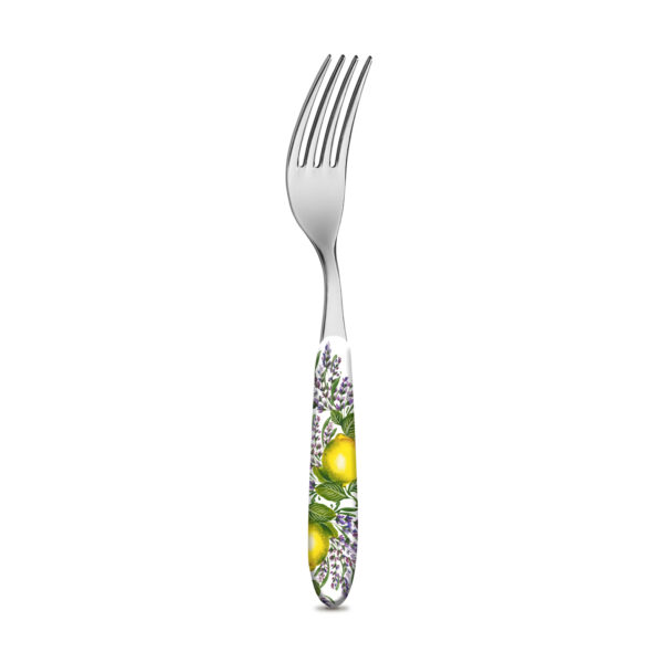 Fork with lemons and lavender