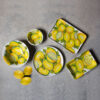 limoni-rilievo-multipla-varie Rectangular ceramic bowl decorated with embossed lemons