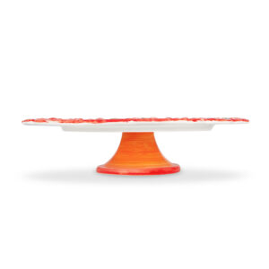Cake stand big with red daisies