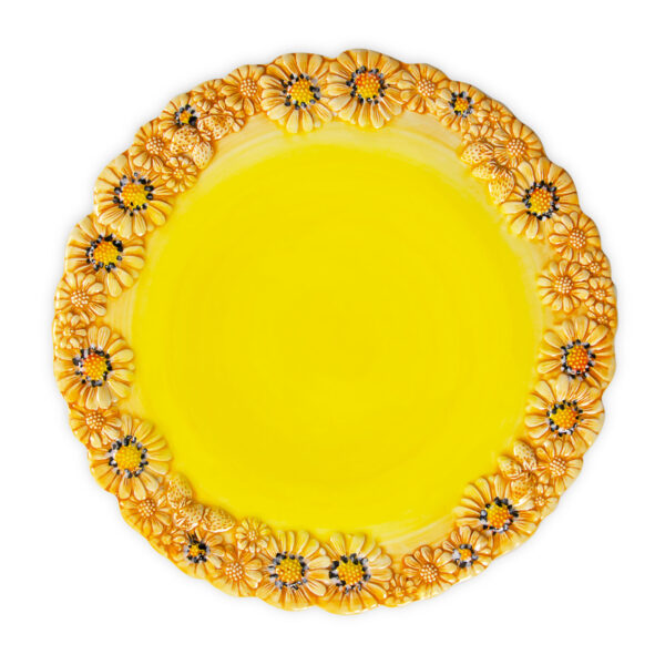 Cake stand big with yellow daisies