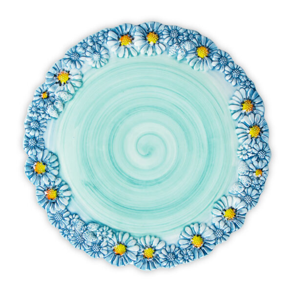 Cake stand big with Tiffany daisies