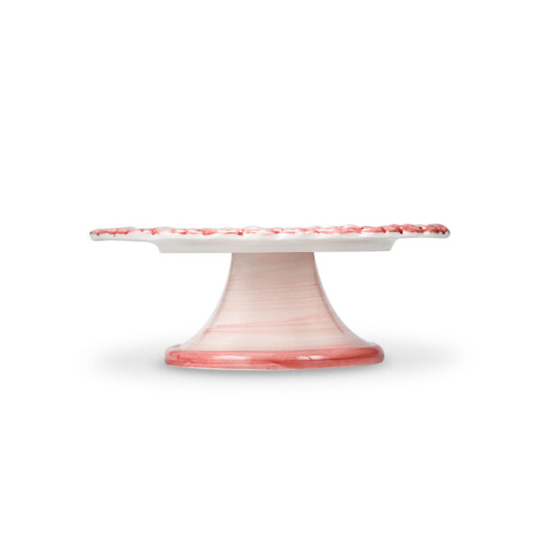 Cake stand small with pink daisies