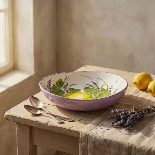 Lemons & lavender soup plate