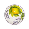 Dessert plate with lemons and lavender