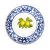 piatto-fondo-limoni-damascato-blu-sopra Ceramic soup plate decorated lemons damask blue