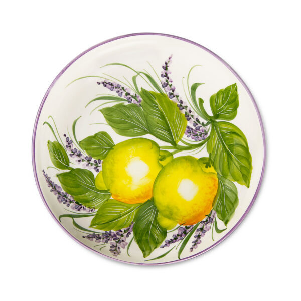 Lemons & lavender soup plate