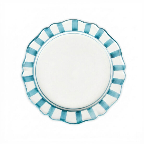 Riviera light blue soup plate