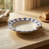 Riviera blue soup plate