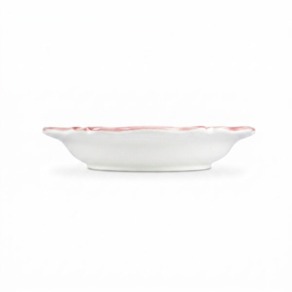 Riviera pink soup plate