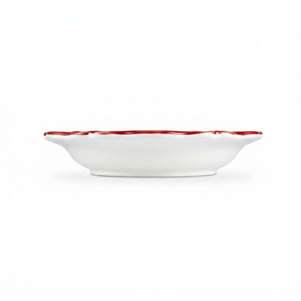 Riviera red soup plate