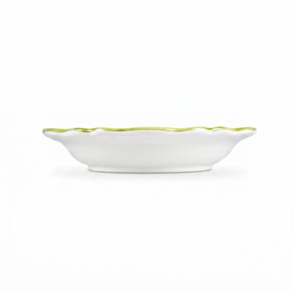 Riviera green soup plate