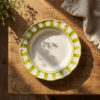 Riviera green soup plate