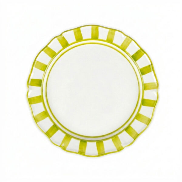 Riviera green soup plate