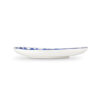 Ceramic fruit plate decorated lemons damask blue